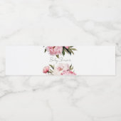 フローラエレガント牡丹の赤ちゃんシャワー ペットボトルラベル (シングルラベル)