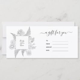 フローラエレガント白黒商品券