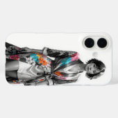 フローラエレガント着物iPhone 16ケース Case-Mate iPhoneケース (裏面 (横))