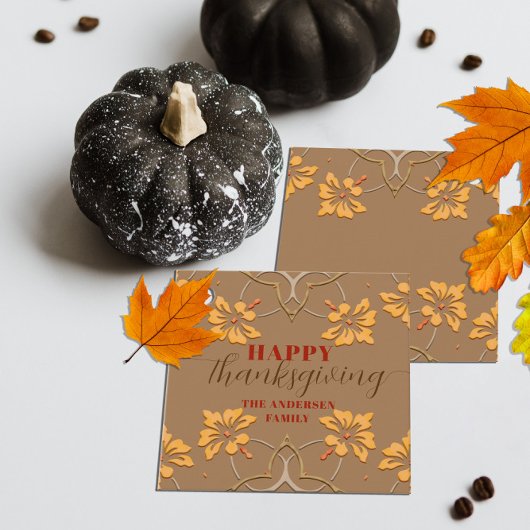 フローラエレガント秋フレームハッピー感謝祭 フェイバータグ