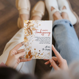 フローラエレガント秋感謝祭カスタム シーズンカード