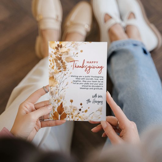 フローラエレガント秋感謝祭カスタム シーズンカード