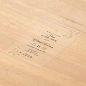 フローラエレガント第1聖体宗教イベント アクリル招待状 (レイダウン)