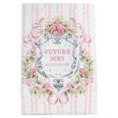 フローラエレガント紋 |未来のミセス ミディアムペーパーバッグ (裏面)