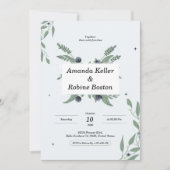 フローラエレガント結婚シンプルs 招待状 (正面)