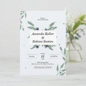 フローラエレガント結婚シンプルs 招待状 (スタンド正面)