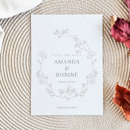 フローラエレガント結婚式の日付の保存 セーブザデート