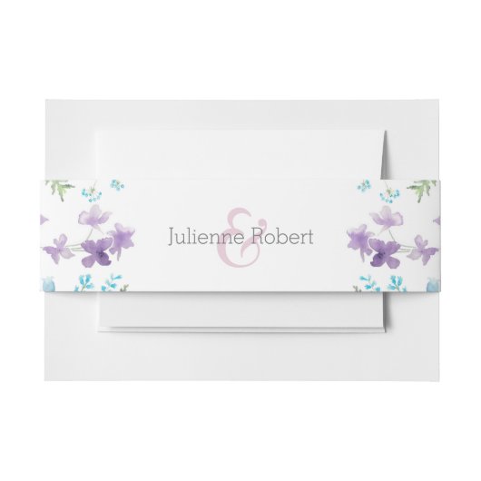 フローラエレガント結婚式招待状ベリーバンド 招待状ベリーバンド (正面例)