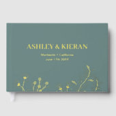 フローラエレガント結婚箔 ゲストブック (正面)