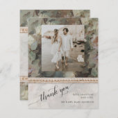 フローラエレガント結婚金ゴールドクラシックの写真  サンキューカード (正面/裏面)
