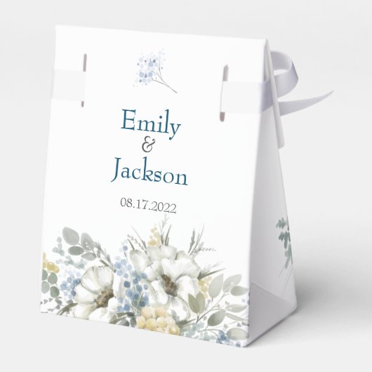 フローラエレガント緑化ギフト結婚式の引き出物箱 フェイバーボックス (裏面サイド)