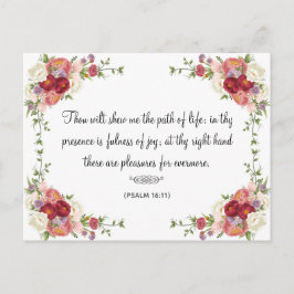 フローラエレガント聖書感動的引用文宗教 ポストカード