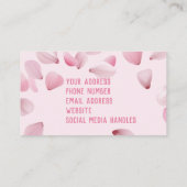 フローラエレガント花屋の名刺 名刺 (裏面)