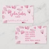 フローラエレガント花屋の名刺 名刺 (正面/裏面)