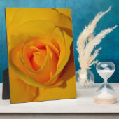 フローラエレガント花黄バラ フォトプラーク (側面)