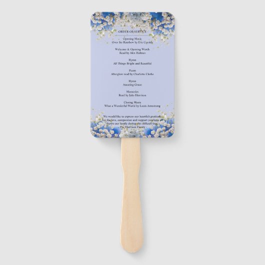 フローラエレガント葬儀お祝い ハンドファン (裏面)