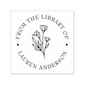 フローラエレガント蔵書票 セルフインキングスタンプ (デザイン)