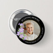 フローラエレガント記念悔やみや弔慰葬儀 缶バッジ (正面&裏面)