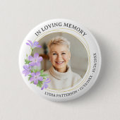 フローラエレガント記念悔やみや弔慰葬儀 缶バッジ (正面)