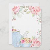 フローラエレガント誕生日ティーパーティー 招待状 (裏面)