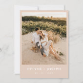 フローラエレガント赤面ハバル結婚ボホ 招待状 (裏面)