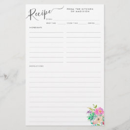 フローラエレガント赤面ピンク多肉性レシピカード