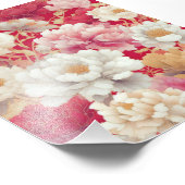 フローラエレガント赤 フォトプリント            (角)