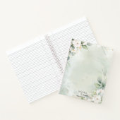 フローラエレガント金ゴールドグリーンプロフェッショナル事業 ノートブック (内部)