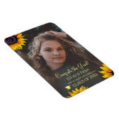 フローラエレガント金ゴールドスクリプトによる写真卒業 マグネット (右側)