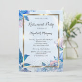 フローラエレガント金ゴールドフレーム廃棄パーティー 招待状 (スタンド正面)