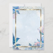 フローラエレガント金ゴールドフレーム廃棄パーティー 招待状 (裏面)