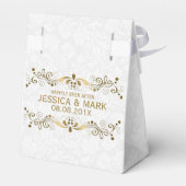 フローラエレガント金ゴールドレース（ホワイトダマスク2a） フェイバーボックス (裏面サイド)