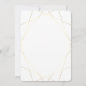 フローラエレガント金ゴールド企業のホリデーパーティー招待状 招待状 (裏面)