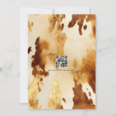 フローラエレガント馬蹄西結婚のQRコード 招待状 (裏面)