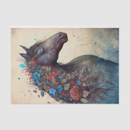 フローラエレガント馬 薄葉紙 (正面)