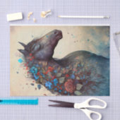 フローラエレガント馬 薄葉紙 (クラフト)