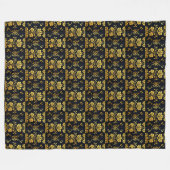 フローラエレガント高級トレンディーコレクション フリースブランケット (正面(横))