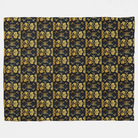 フローラエレガント高級トレンディーコレクション フリースブランケット (正面(横))