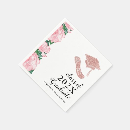 フローラエレガント2025年女子院卒業 スタンダードカクテルナプキン (角)