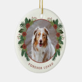 フローラエレガント・グリーンリー記念2写真クリスマス セラミックオーナメント (右)