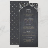 フローラエレガント·チャルクボー結婚ド·ラスティック メニュー (正面/裏面)