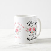 フローラエレガント・ブラウンが花嫁の提案を聞く コーヒーマグカップ (正面右)