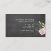 フローラエレガント・ブーケ・シャルボード・クラフター 名刺 (裏面)