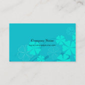 フローラエレガント、青 名刺 (裏面)