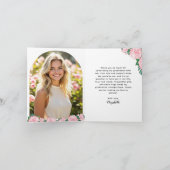 フローラエレガントArch Photo Class of 2025卒業 サンキューカード (内部)