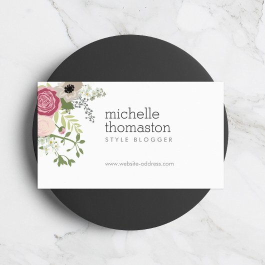 フローラエレガントBouquet II Stylist、ブロガー 名刺