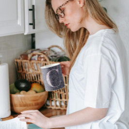 フローラエレガントClassy Monogram C紫w/phrase コーヒーマグカップ