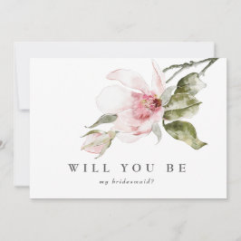 フローラエレガントMagnolia Bridesmaid Proposal Card サンキューカード
