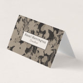 フローラエレガントQRコード折り畳み名刺 名刺 (正面)