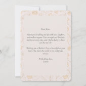 フローラエレガントSweet Photo Mother's Day Card 招待状 (裏面)